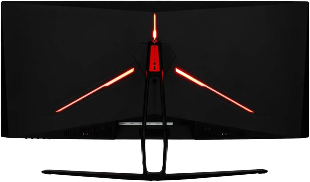 Nixeus EDG 34” Ultrawide 3440 x 1440 AMD Radeon FreeSync Certified 144Hz 1500R Curved Gaming Monitor with Tilt Only Stand (NX-EDG34S)