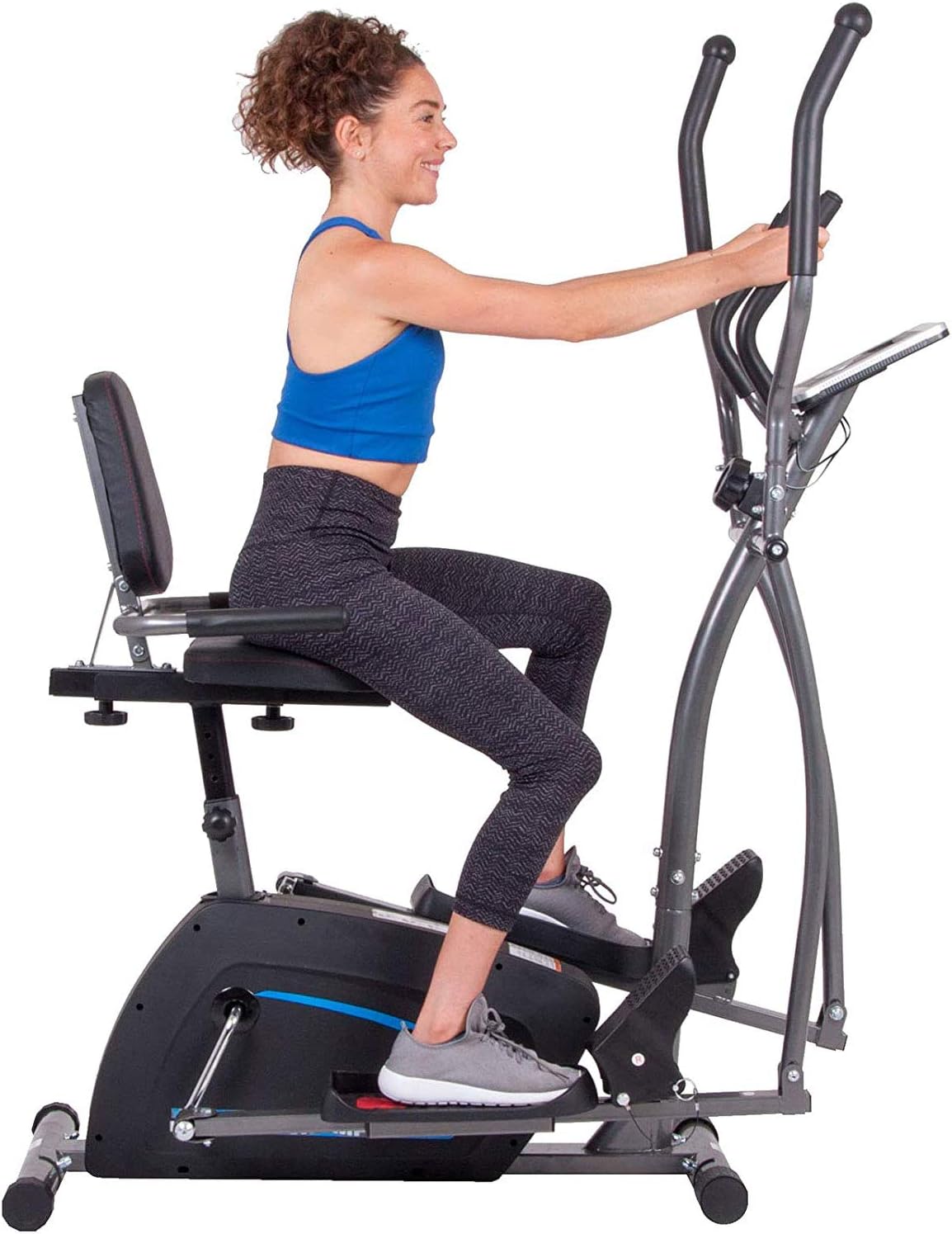 Body Champ 3-in-1 Exercise Machine, Trio Trainer, Elliptical and Upright Recumbent Bike