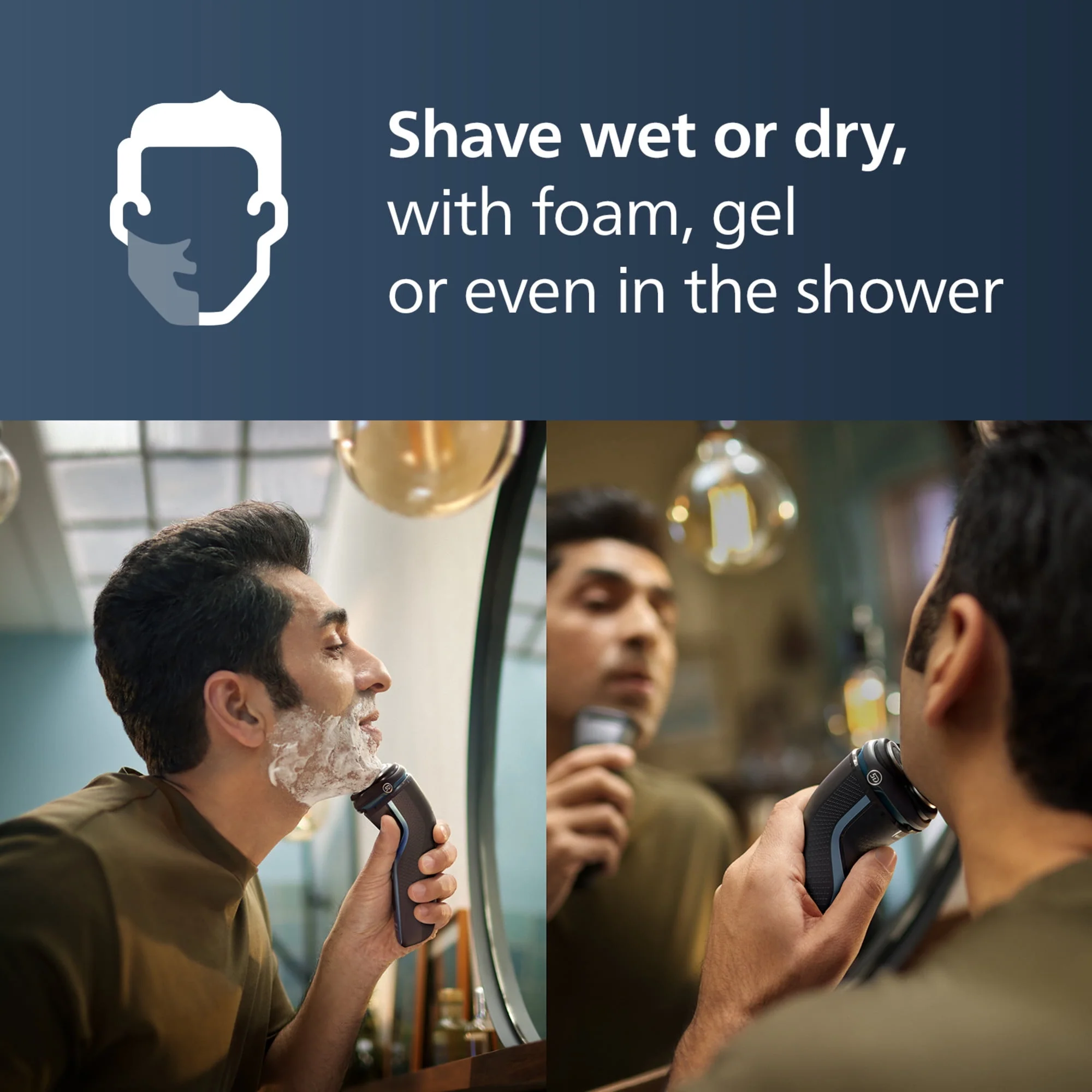 Philips Norelco Shaver 3600, Rechargeable Wet & Dry Electric Shaver with Pop-Up Trimmer and Storage Pouch