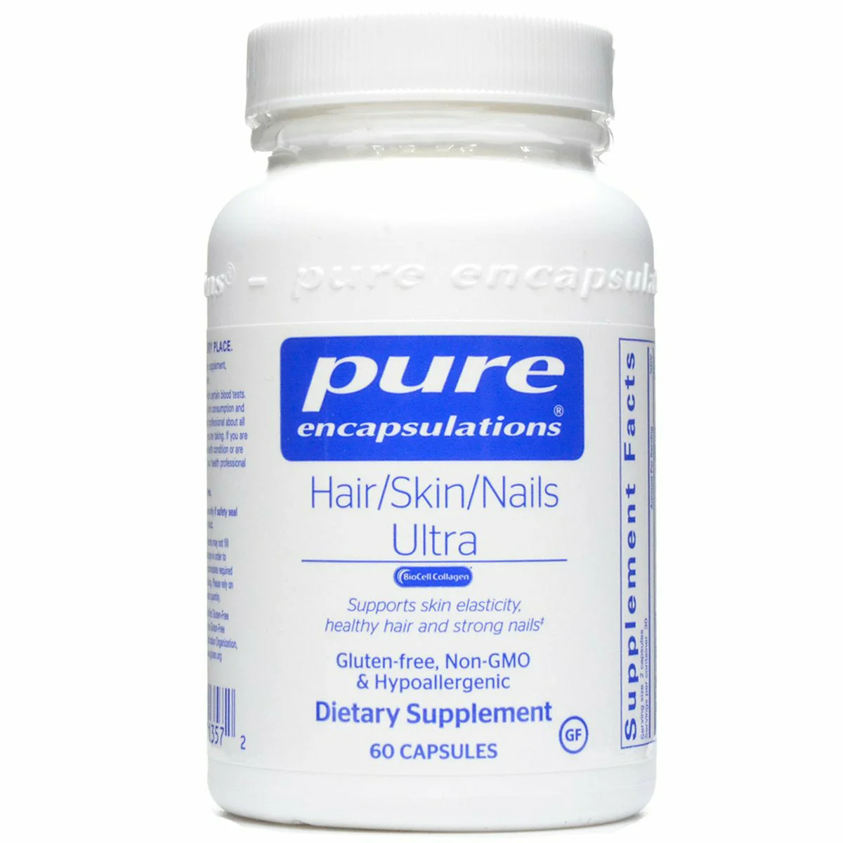 Hair/Skin/Nails Ultra 60 vcaps by Pure Encapsulations - Kansas Nuitrition - HNZSDS
