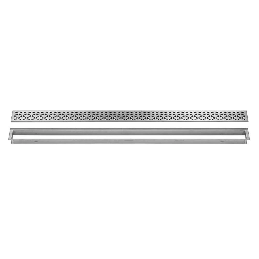 Schluter Systems Kerdi-Line Brushed Stainless Steel Shower Drain | KL1IFE23EB90