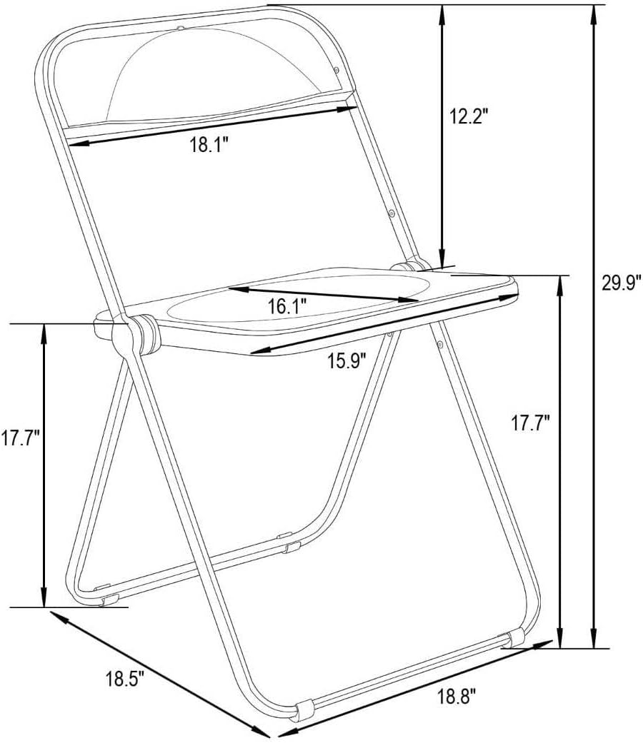 Timeless Trends, Folding Chair with Gold Metal Frame, Foldable for Convenient Storage., Space-Saving, Set of 4