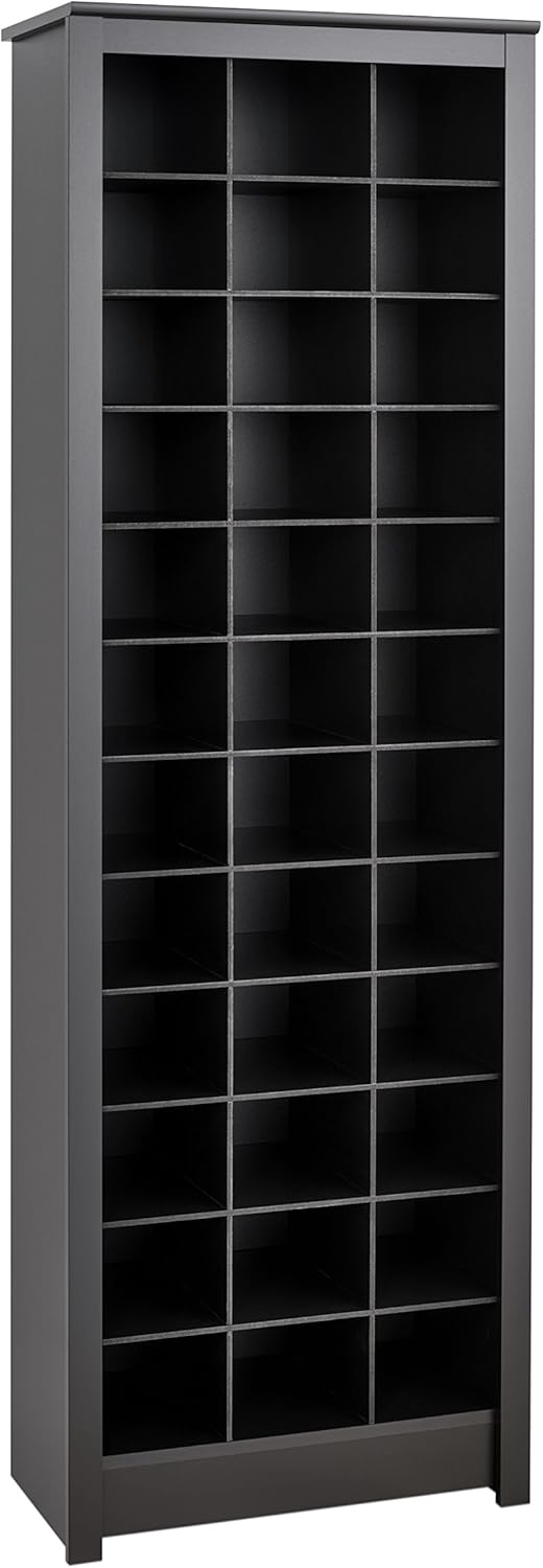 Prepac Shoe Storage Cabinet, 36 Pair Rack, White