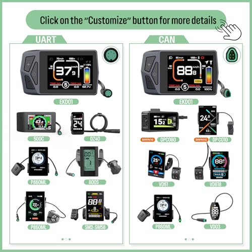 BAFANG Mid Drive Kit 750W 1000W 500W BBS02B BBS-HD Electric Bike Conversion Kit 48V 52V Ebike Conversion Kit for 68-73MM Mountain Bike Road Bike with Battery and Display(Optional)