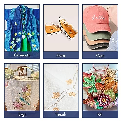 S-1501 Commercial Embroidery Machine with 15 Needles, 1200SPM Max Speed, 12" Touch Screen, Wifi available, 14"x20" Embroidery Area, capable of embroidering on Flat, Hat, T-shirt and more
