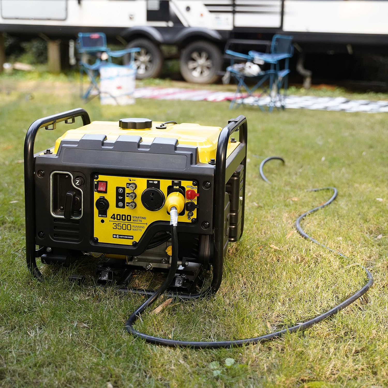 RVMATE 3 Prong 30 Amp Generator Extension Cord 25 Feet, NEMA L5-30P/L5-30R 125V SJTW Jacket
