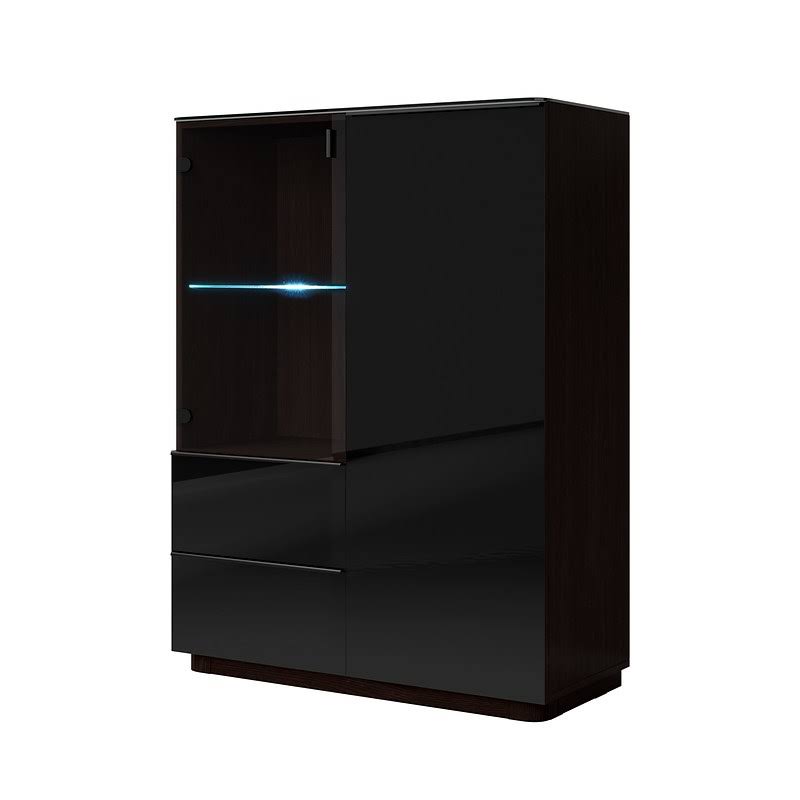 Orren Ellis Flores 2 Drawer 2 Door Accent Cabinet
