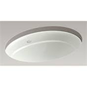 KOHLER K-2824-NY Serif Undermount Bathroom Sink, Dune