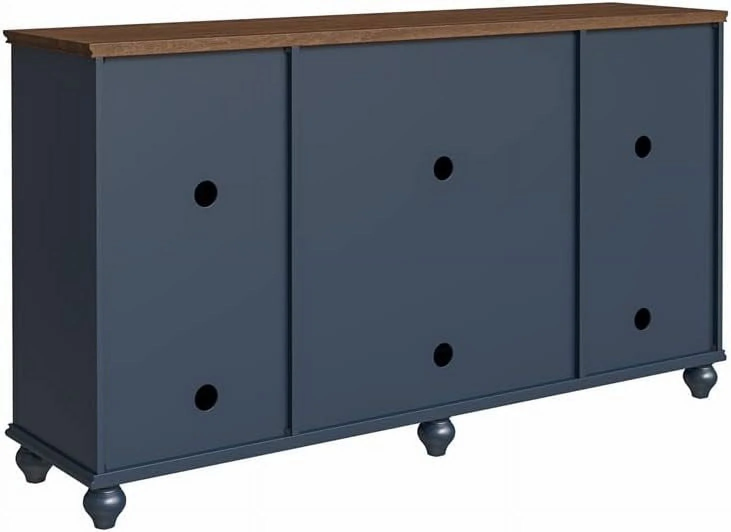 Vintage Wood Kitchen Accent Buffet Sideboard Cabinet - Navy