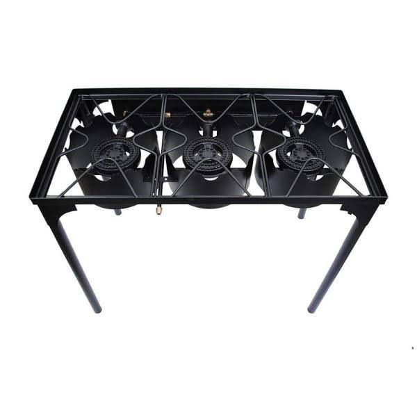 GAS One Triple Burner GAS Propane Cooker Outdoor Camp Stove, BBQ Grill