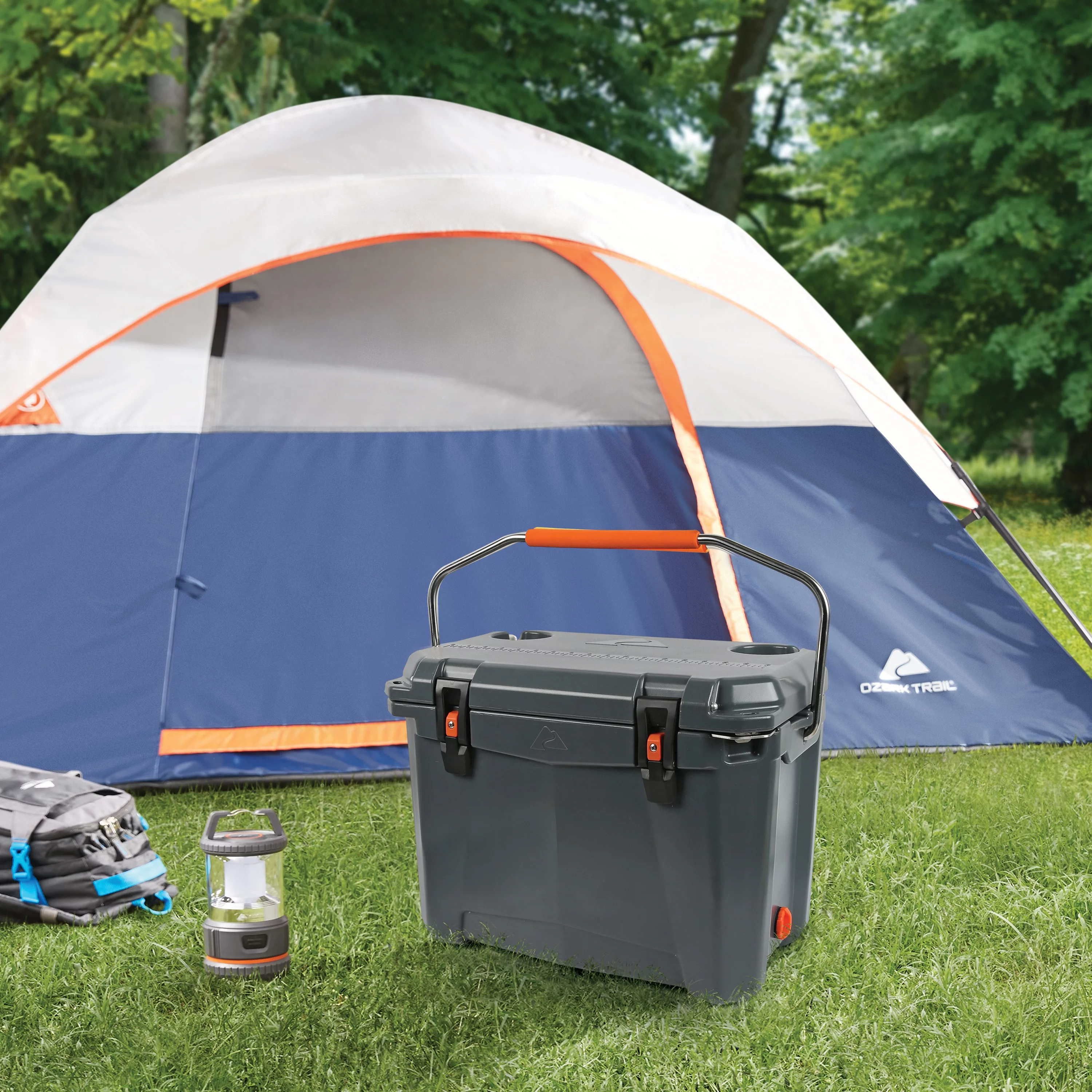 Ozark Trail 26 Quart High Performance Roto-Molded Cooler with Microban®, Gray