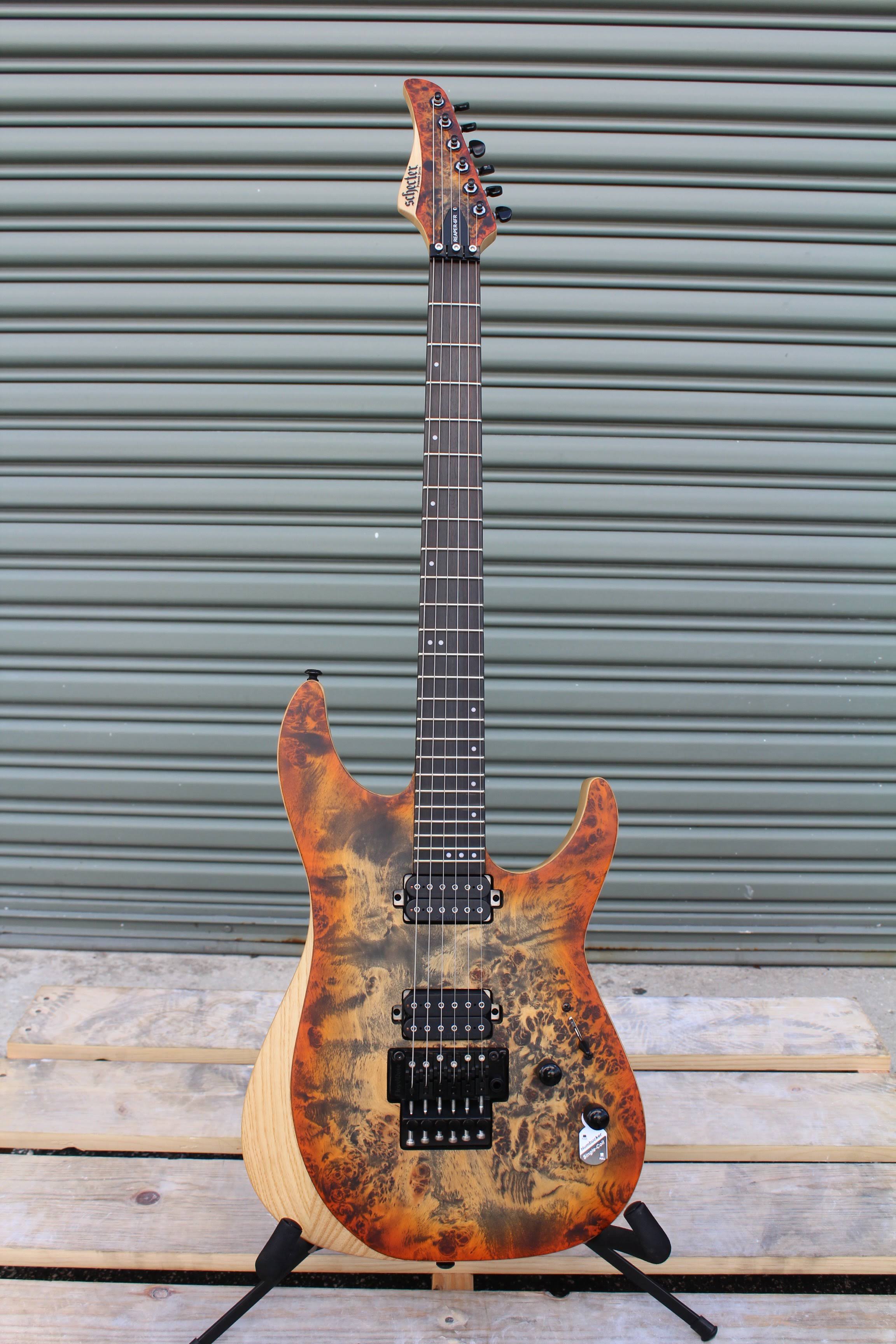 Schecter Reaper-6 FR Electric Guitar (Satin Inferno Burst)