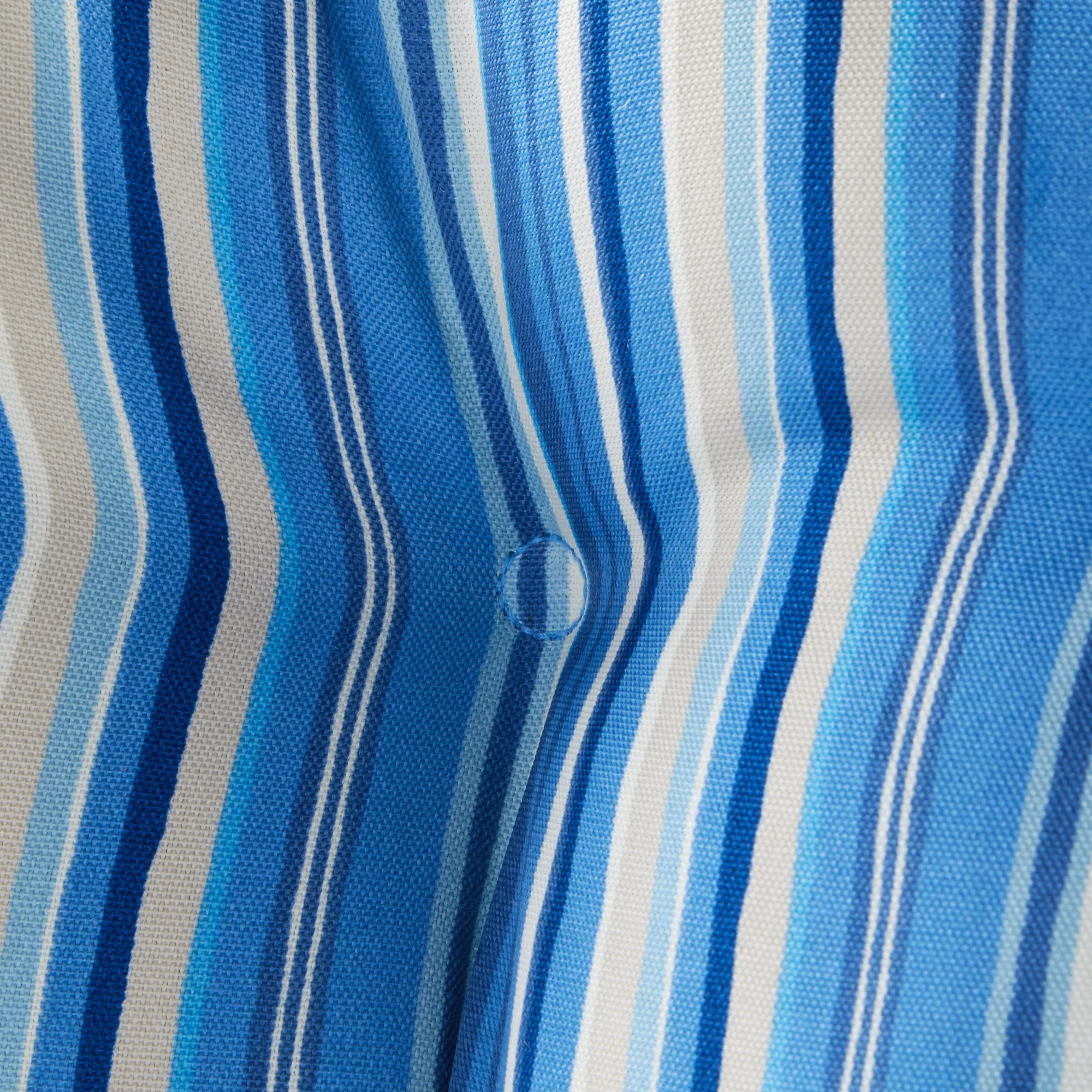Sapphire Stripe 44 x 22 in. Outdoor High Back Chair Cushion (set of 2) by Greendale Home Fashions