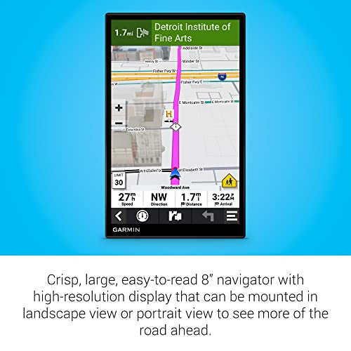 Garmin DriveCam™ 76, Large, Easy-to-Read 7” GPS car Navigator, Built-in Dash Cam, Automatic Incident Detection, High-Resolution Birdseye Satellite Imagery