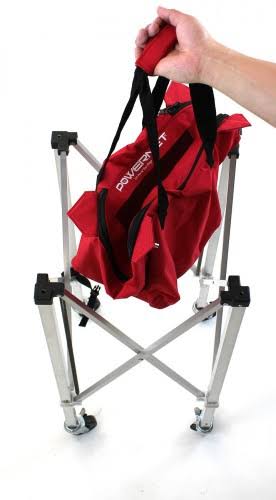Powernet Wheeled Ball Caddy Cart for Baseball Softball and Tennis