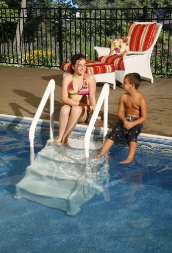 Simple Step Resin 30 in. Pool Step for Above Ground Pools