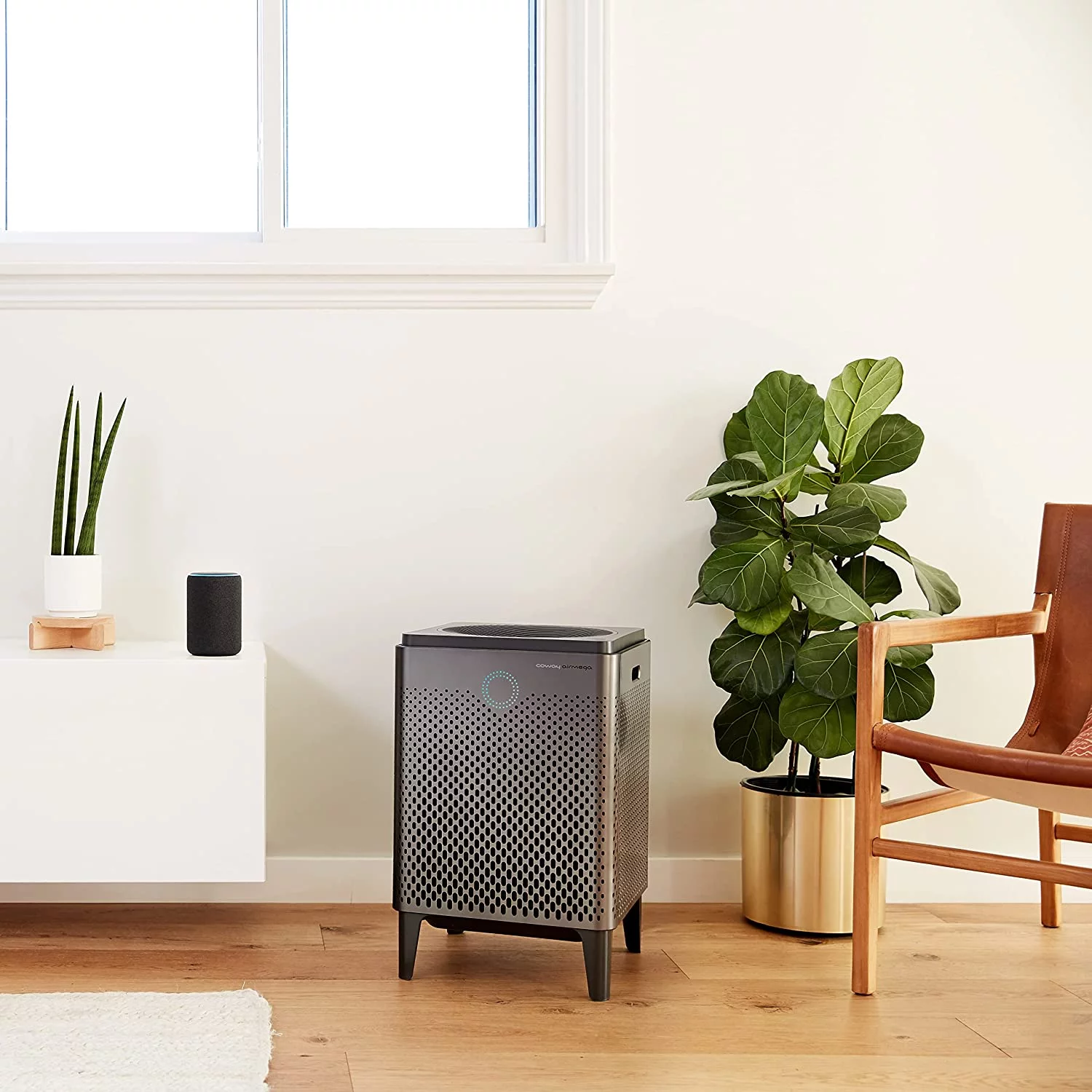 Coway Air Purifier Airmega 400S Graphite True HEPA Air Purifier with 1560 sq ft Coverage, WiFi enabled, Auto, Eco, & Sleep Mode, Air Quality & Filter Replacement Indicator