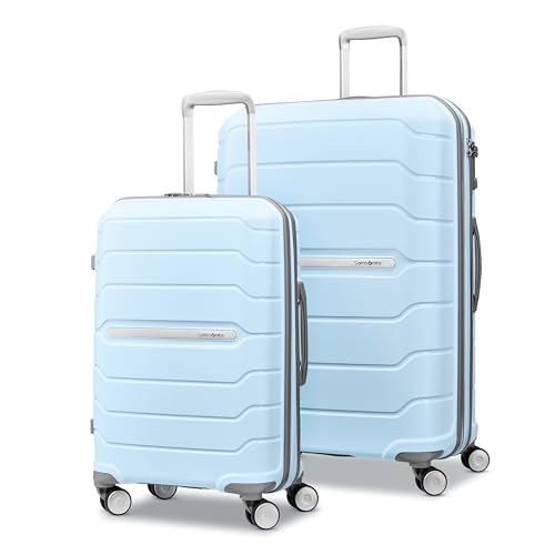 Samsonite Freeform 21-Inch Hardside Carry-On Luggage - Hardshell Carry-On Suitcase - TSA, Airline-Approved - Expandable Hard Shell, Smooth Rolling Spinner Wheels for Lightweight Travel - Navy