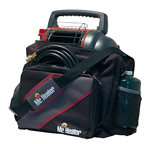 Mr. Heater MH9X 4-9000 BTU Portable Buddy Heater Deluxe Travel Bundle with Buddy Bag, 10-Feet Hose and Adapter (4 Items)