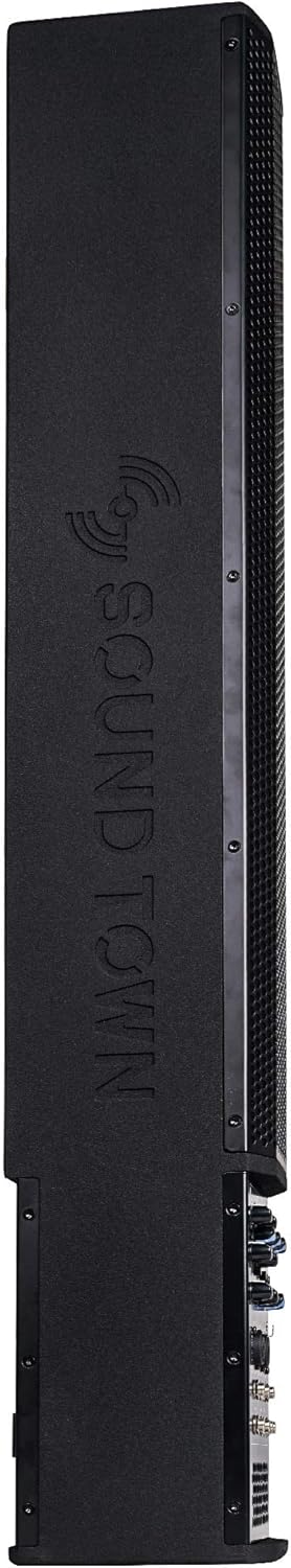 Sound Town 700W Powered Column Speaker Line Array System with 6 x 5” Woofers, 2-Channel Mixer and Bluetooth for Live Music, House of Worship, Meeting Rooms, Restaurants (CARPO-V5PW)