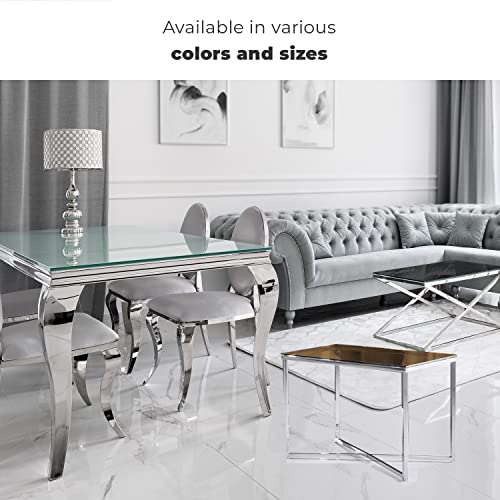 Fab Glass and Mirror 36x72RECT6THFLTE-T Rectangle Glass Table Top, 36 in x 72 in, Clear