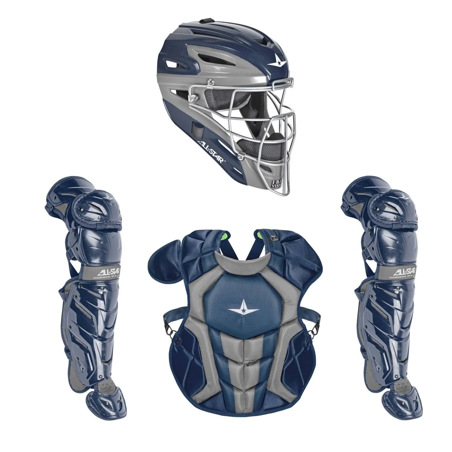 All-Star System7 Axis NOCSAE Youth Catcher&s Package - Black