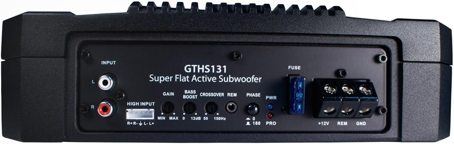 BLAUPUNKT GTHS131 200W 10 CAR Under SEAT Super Slim Powered SUBWOOFER Enclosed