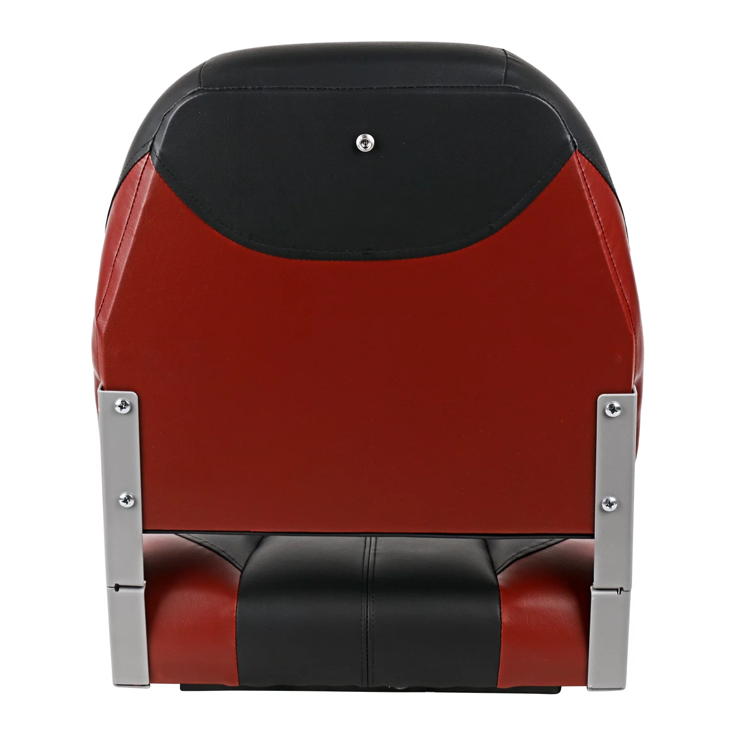 Leader Accessories New Elite Low Back Folding Fishing Boat Seat,Set of 2,Black/Red