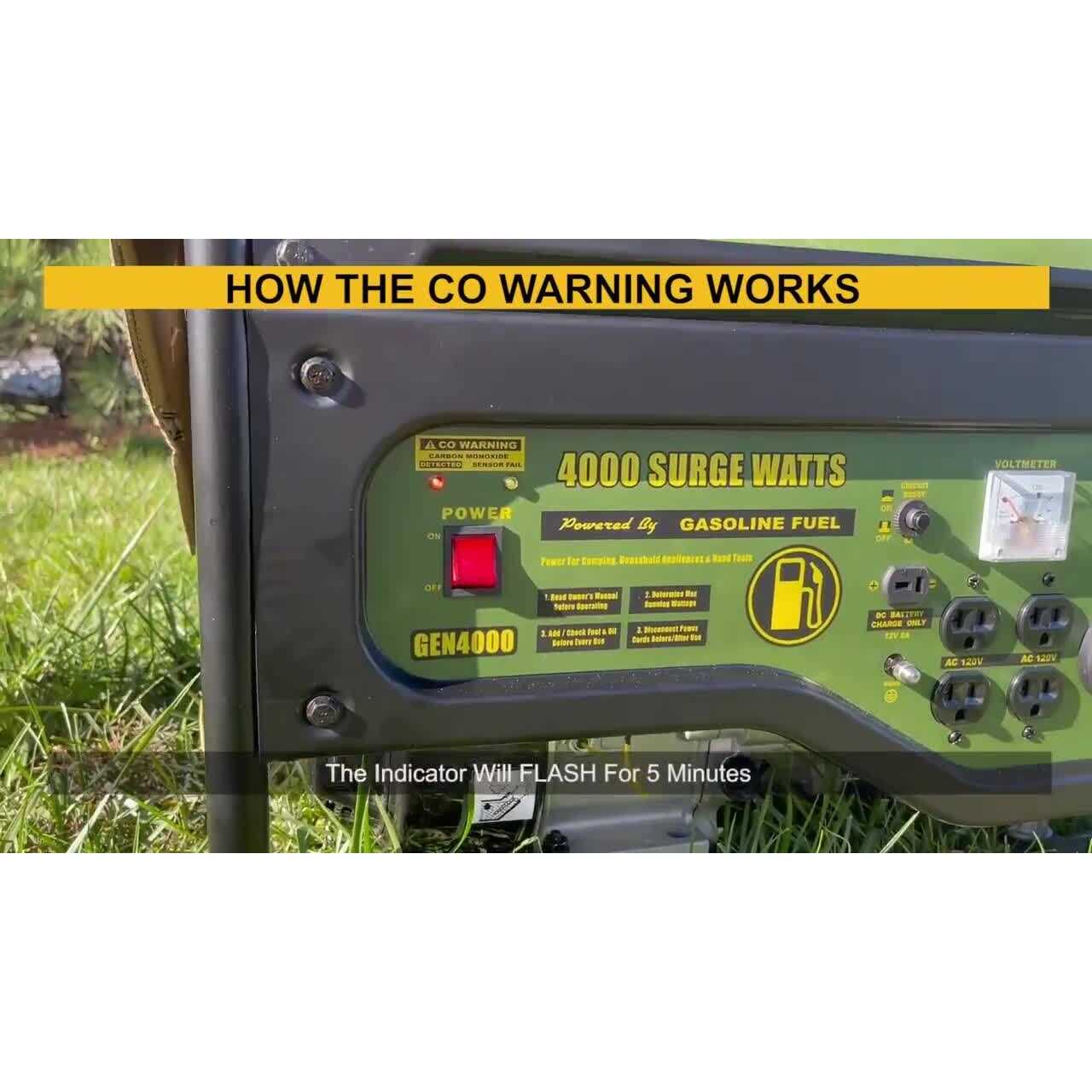 Sportsman Portable Generator 4,000-Watt/3,500-Watt Recoil Start Gasoline Powered - Shop Hardware Tools Online Store
