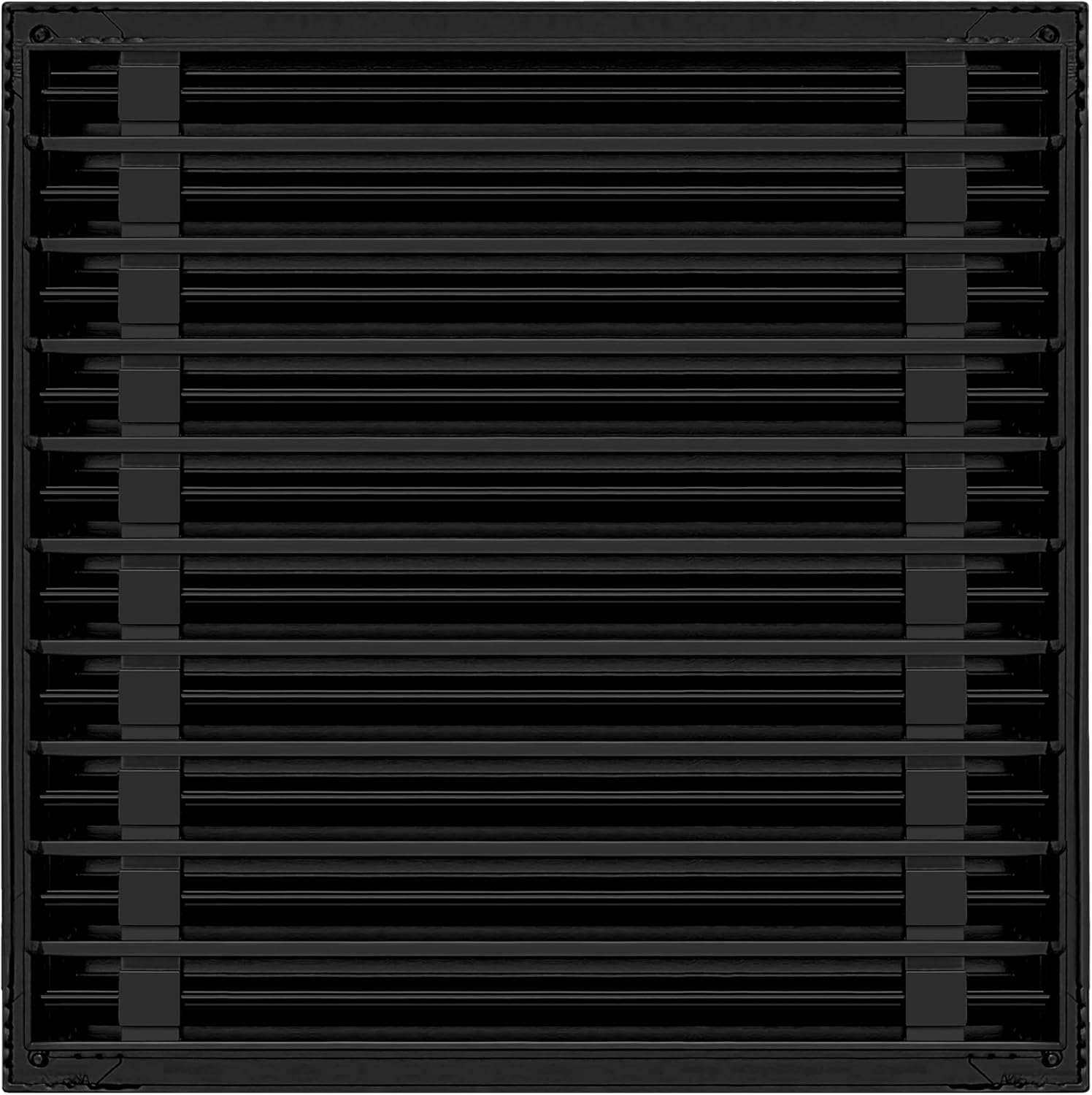 20x20 Modern AC Vent Cover - Decorative Black Air Vent - Standard Linear Slot Diffuser - Register Grille for Ceiling, Walls & Floors - Texas Buildmart
