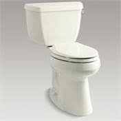 KOHLER K-3713-RA-47 Highline Classic Comfort Height Two-Piece Elongated 1.28 GPF Toilet with Class Five Flush Technology and Rig
