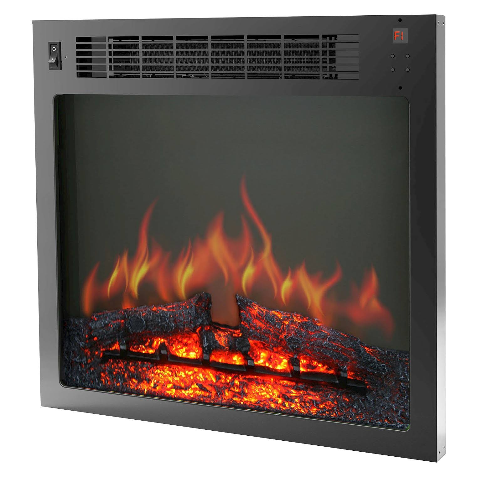 Cambridge Savona Mantel with Electronic Insert, Cherry Fireplace