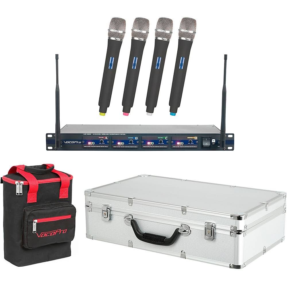 Vocopro Uhf-5800 Plus 4-Mic Wireless System with Mic Bag Band 10 190839873262