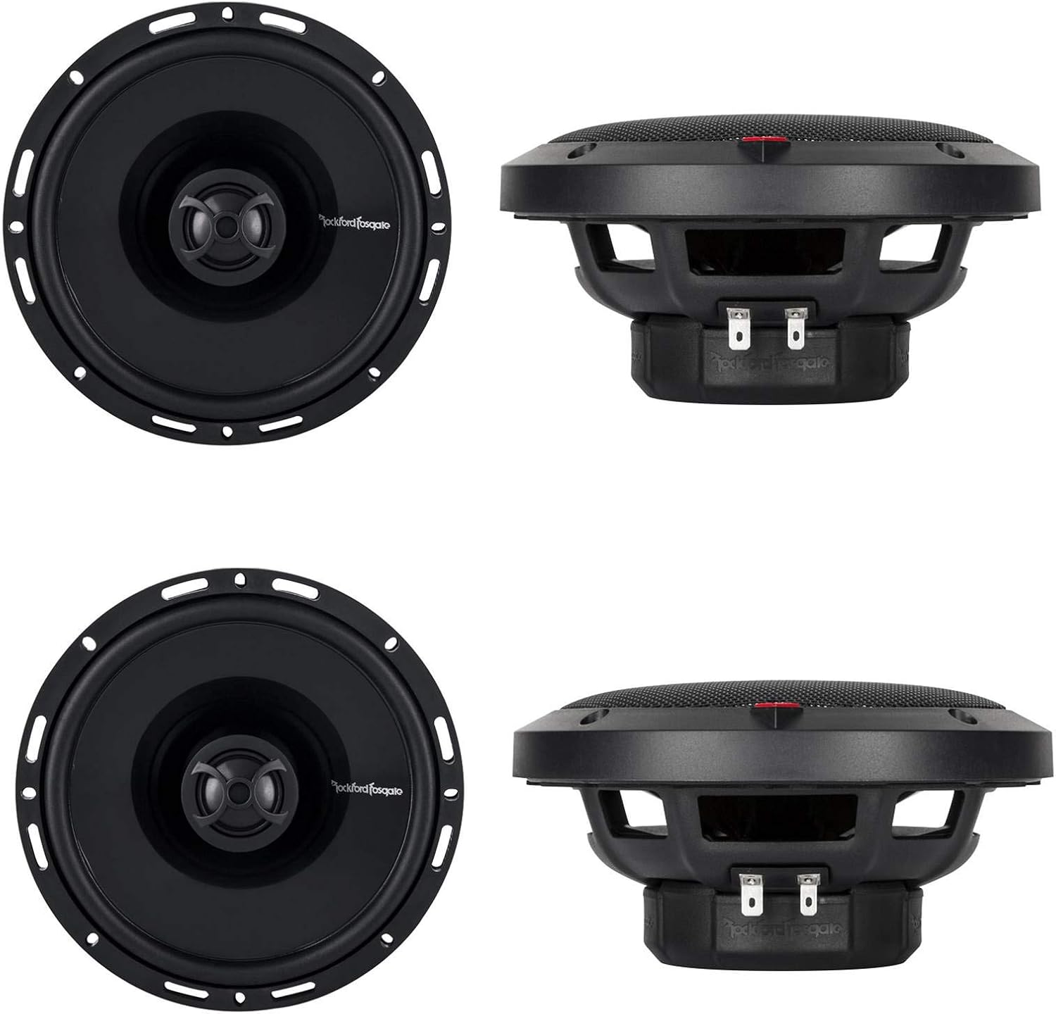 4 New Rockford Fosgate P1650 6.5" 2-Way Full Range Car Audio Coaxial Speakers