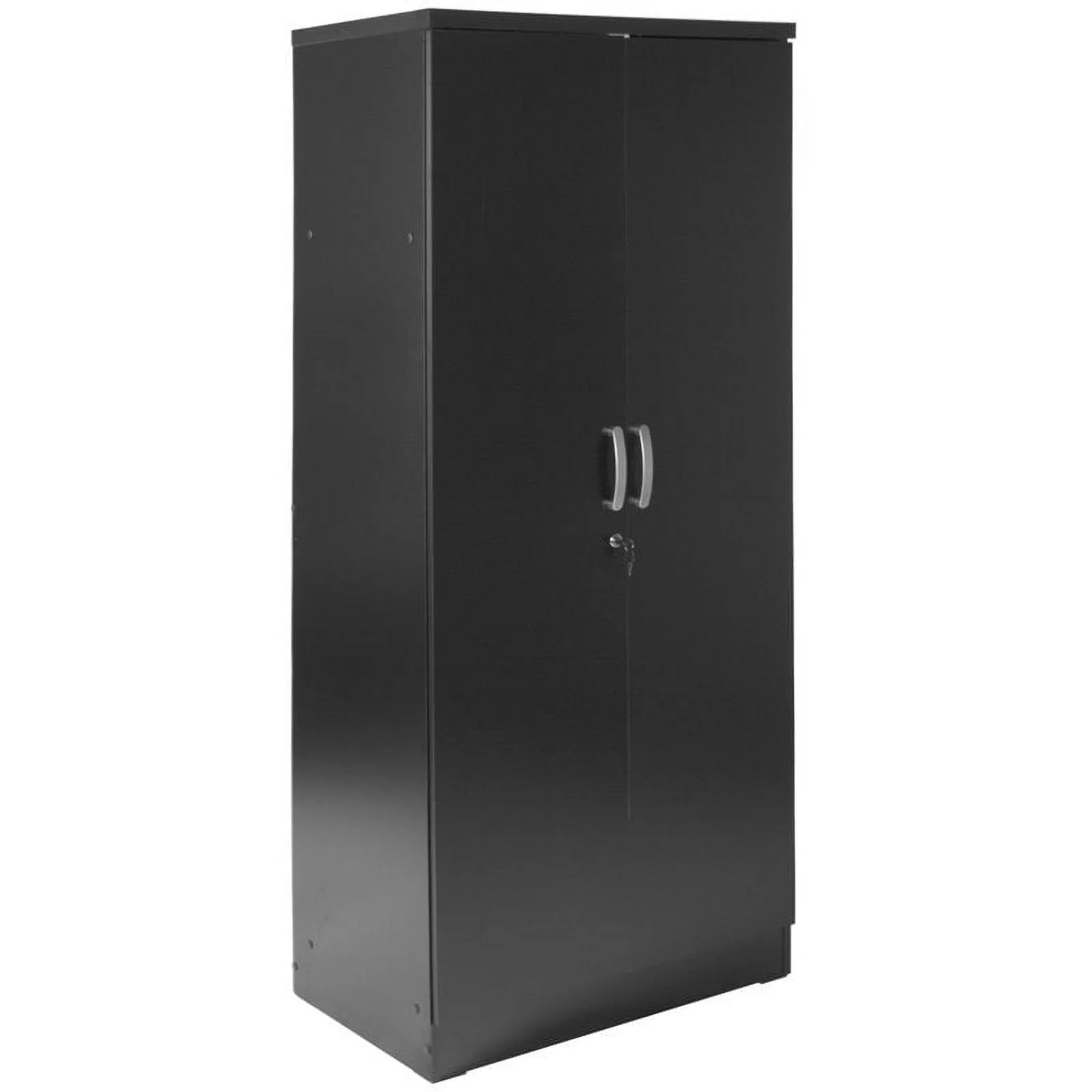 Home Square 3-Piece Set with Full Bed Armoire Wardrobe Cabinet and Nightstand
