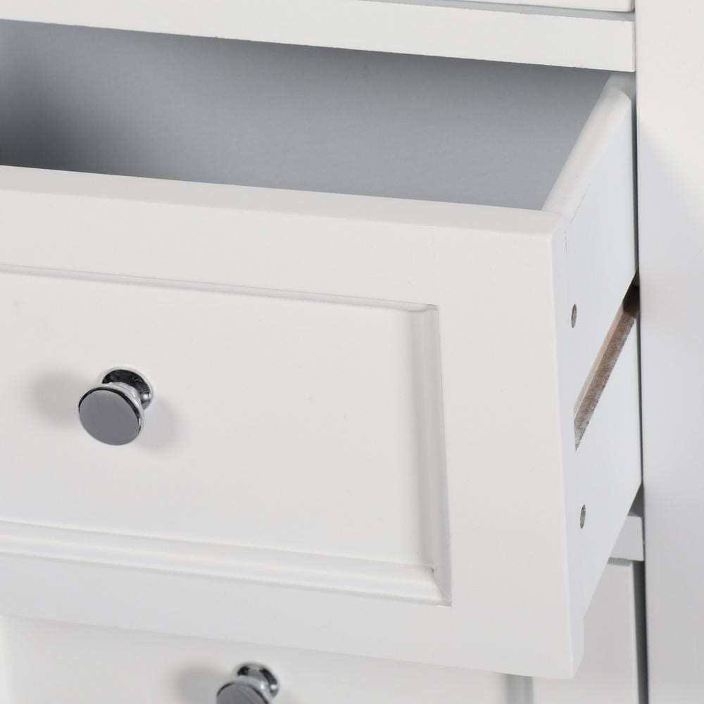 Home Decorators Collection Hampton Harbor 15 in. W x 10 in. D x 67-1/2 in. H Linen Cabinet in White 3987010410