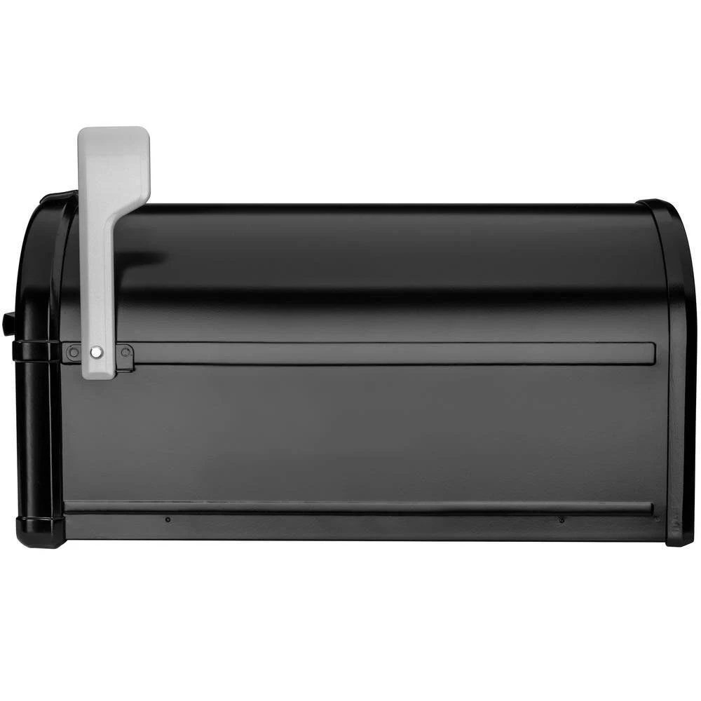 Architectural Mailboxes Hillsborough Post-Mount Mailbox, Black