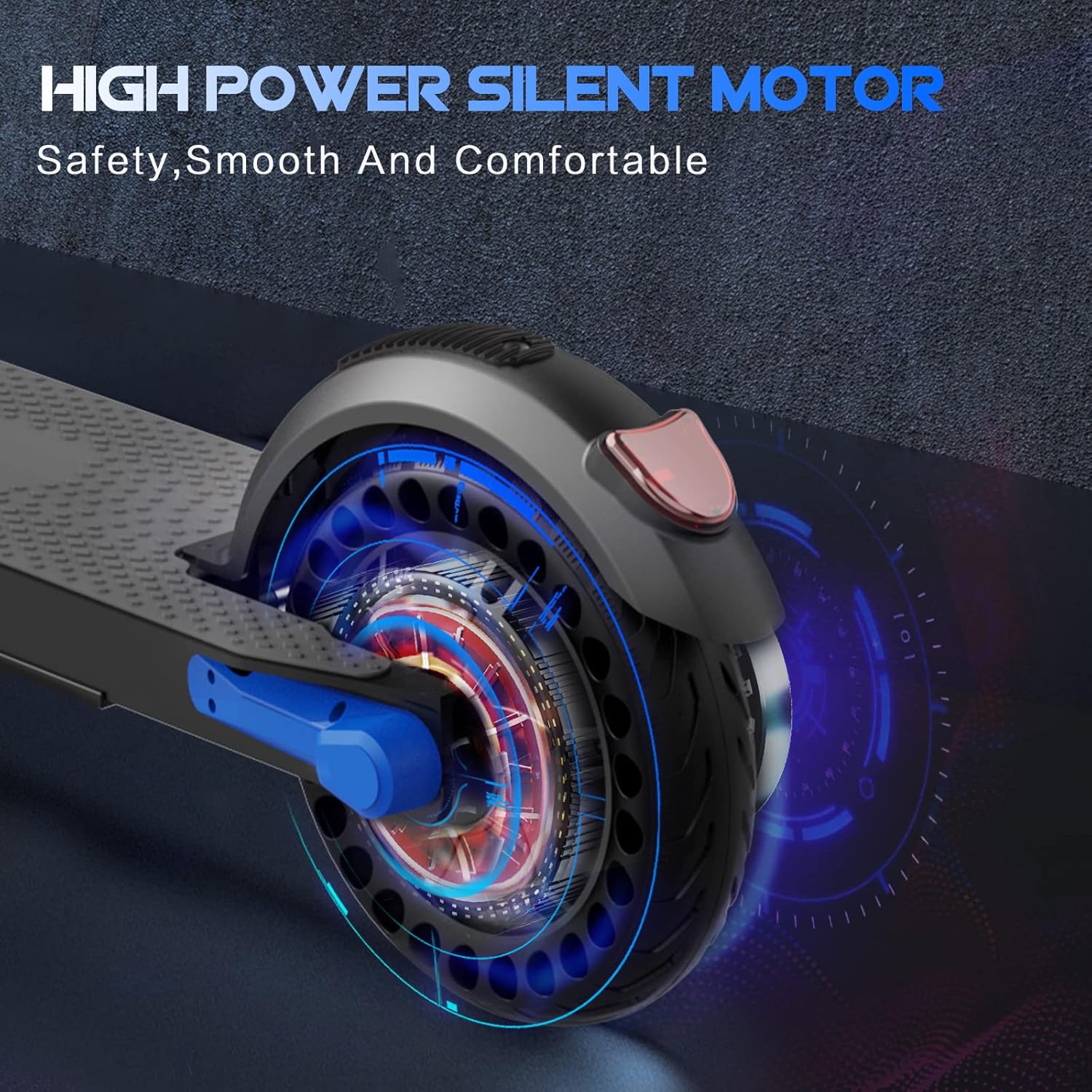 EVERCROSS Electric Scooter-8 inch Tires, Adult Folding Electric Scooter, Up to 15 Mph and 12 Miles, Adult Electric Scooter, With 3 Speed Modes and Dual Braking for Adults and Teenagers