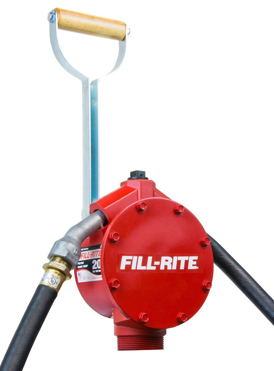 Fill-Rite FR151 Piston Hand Pump with Suction Tube and Pail Spout