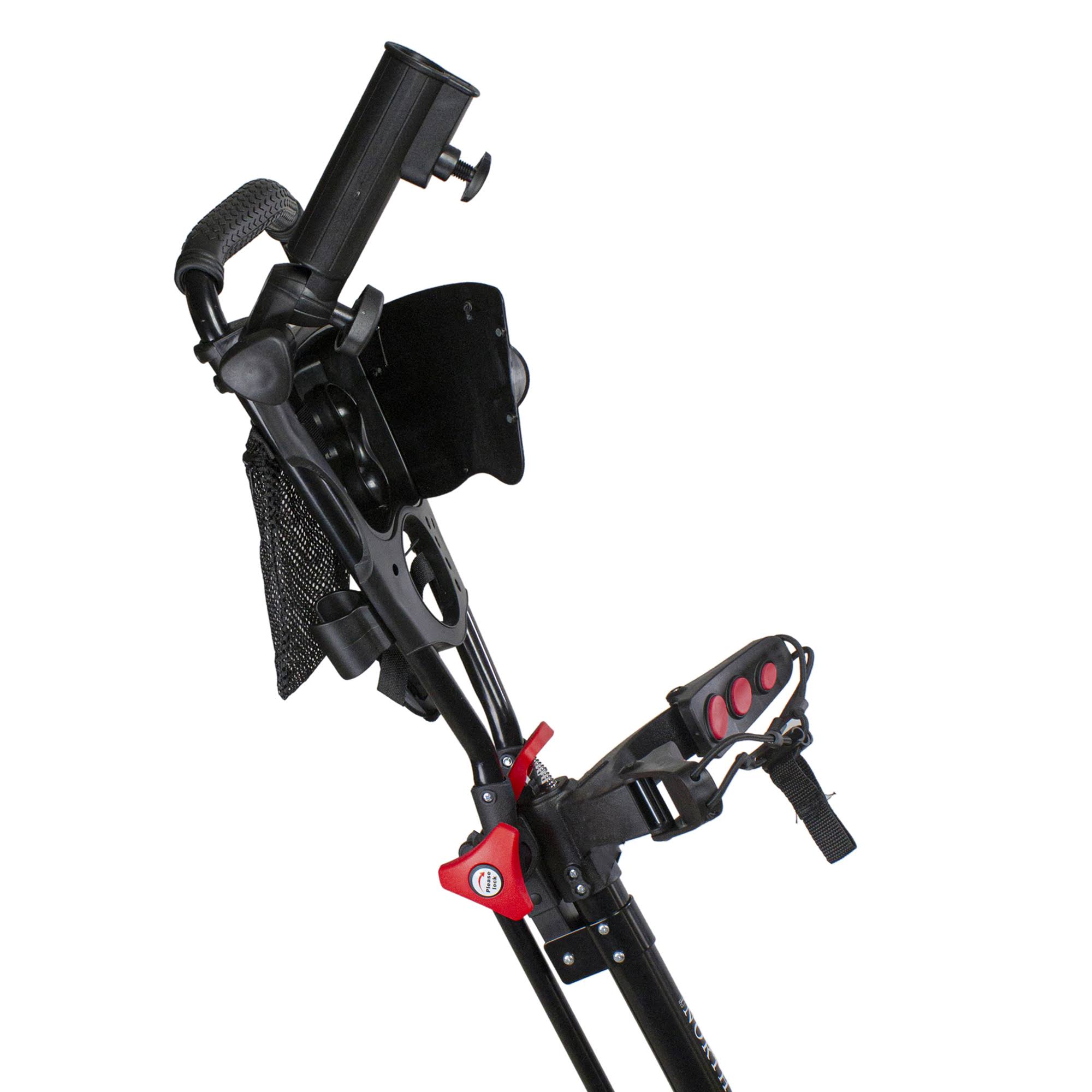48x22 Black Easy Folding 3 Wheel Golf Bag Push Cart