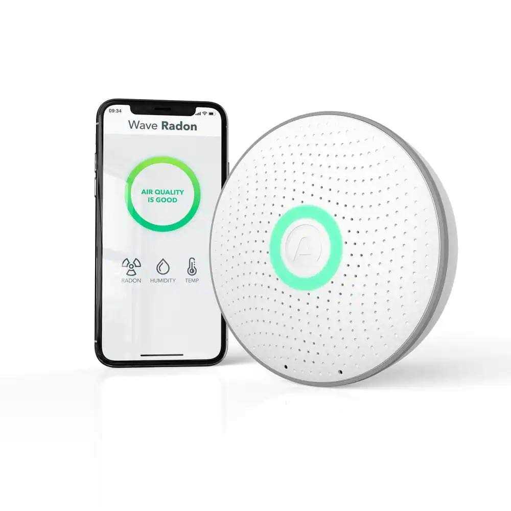 Airthings Wave Radon Battery Operated Smart Radon Detector - Shop Hardware Tools Online Store