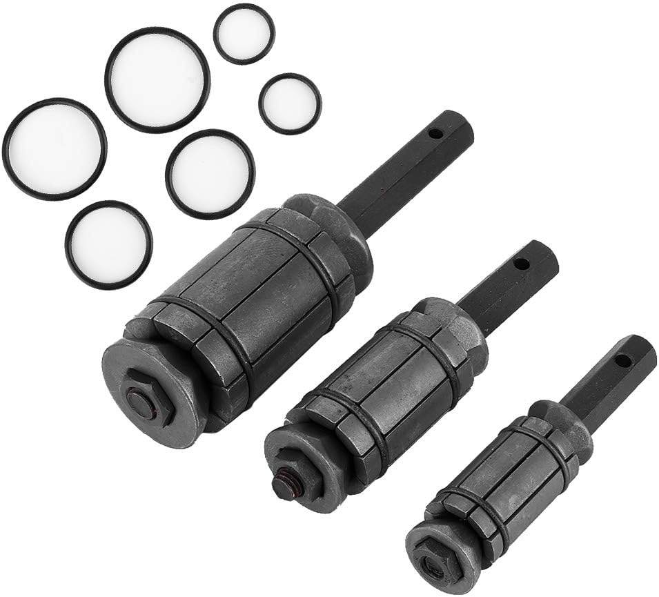 Tail Pipe Expander, 3pcs Steel Tail Pipe Expander Kit 1‑1/18in to 3‑1/2in Steel Exhaust Muffler Spreader Auto Tool for Tail Pipe Expander Exhaust Muffler Spreader Tail Pipe Dent Remover Tail Pipe Pack of 2