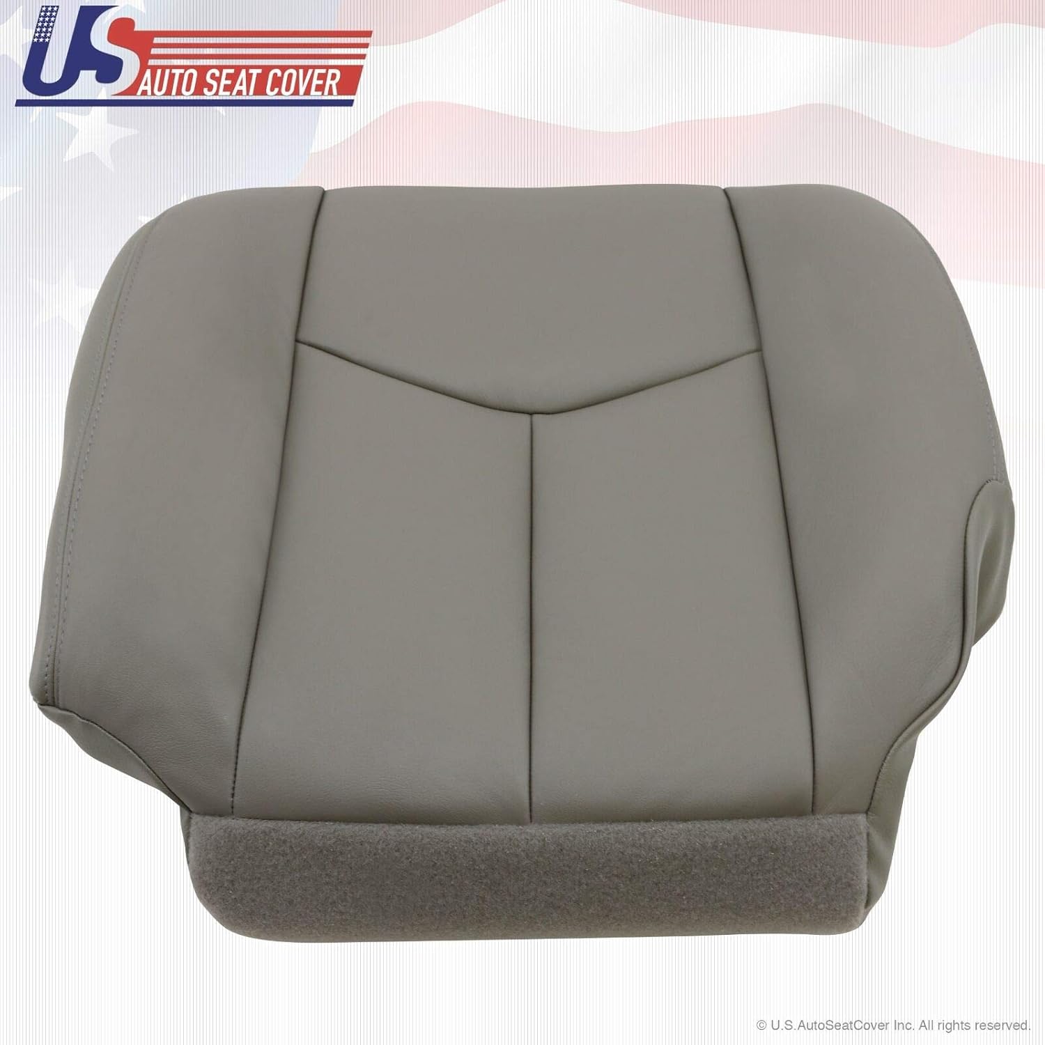 2003 2004 2005 2006 Chevy Tahoe Suburban Driver Bottom Leather Seat Cover Gray