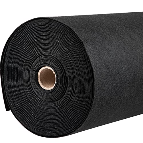 VEVOR Happybuy Premium Weed Barrier Fabric Heavy Duty 3.2OZ, Woven Weed Control Fabric, High Permeability Good for Flower Bed, Geotextile Fabric for Underlayment, Polyethylene Ground Cover