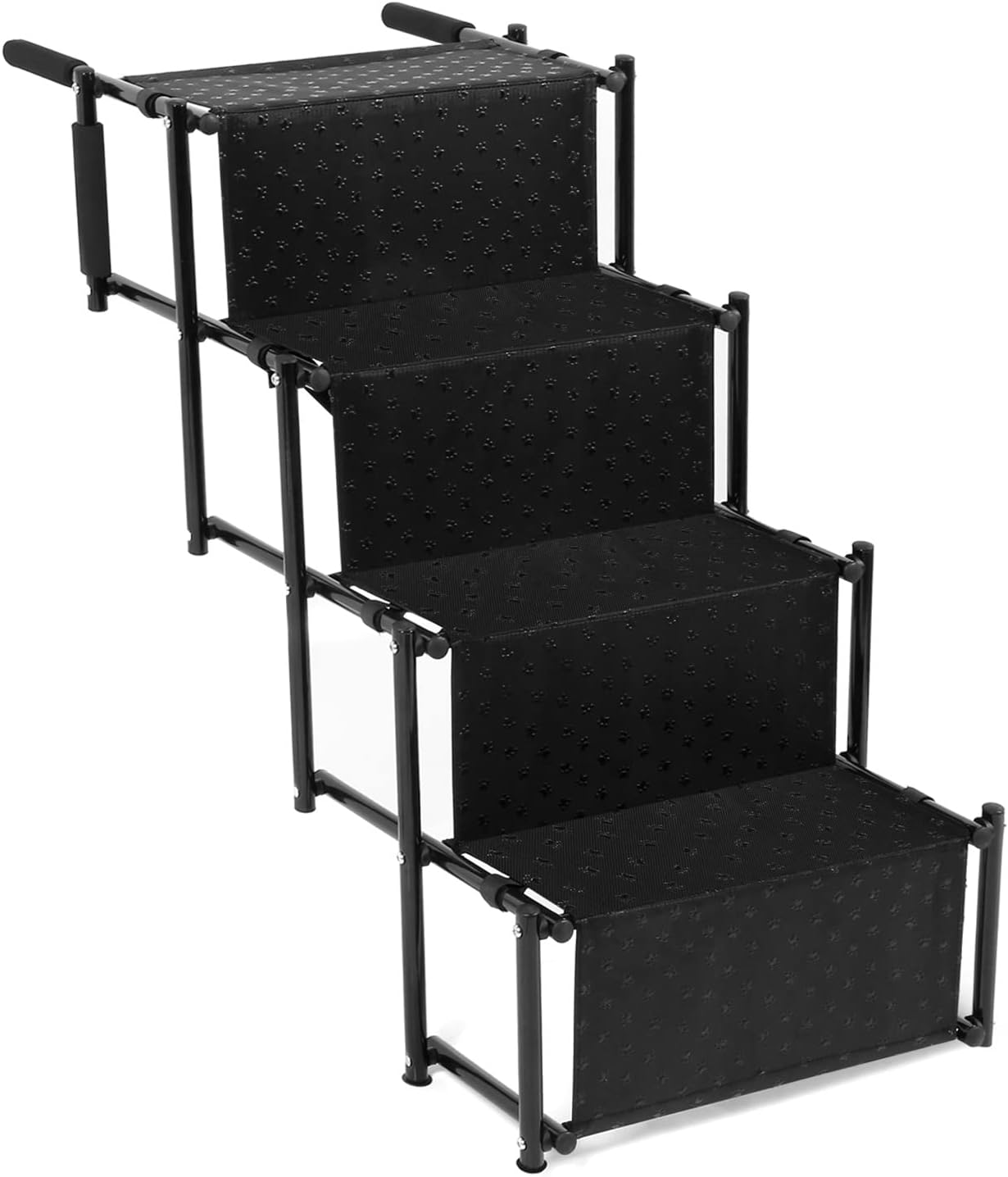 Portable Dog Stairs Foldable Step Stair Lightweight Non-Slip Pet Stairs for High Beds, Trucks, Cars and SUV Pack of 2