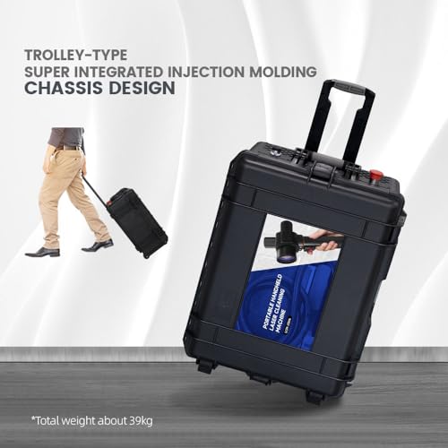 WTTTOOLS Pulsed Laser Cleaning Machine Portable Laser Rust Removal Laser Cleaner 110V-240V Handheld Fiber Laser Cleaner for Rust Oil Paint Graffiti Removal