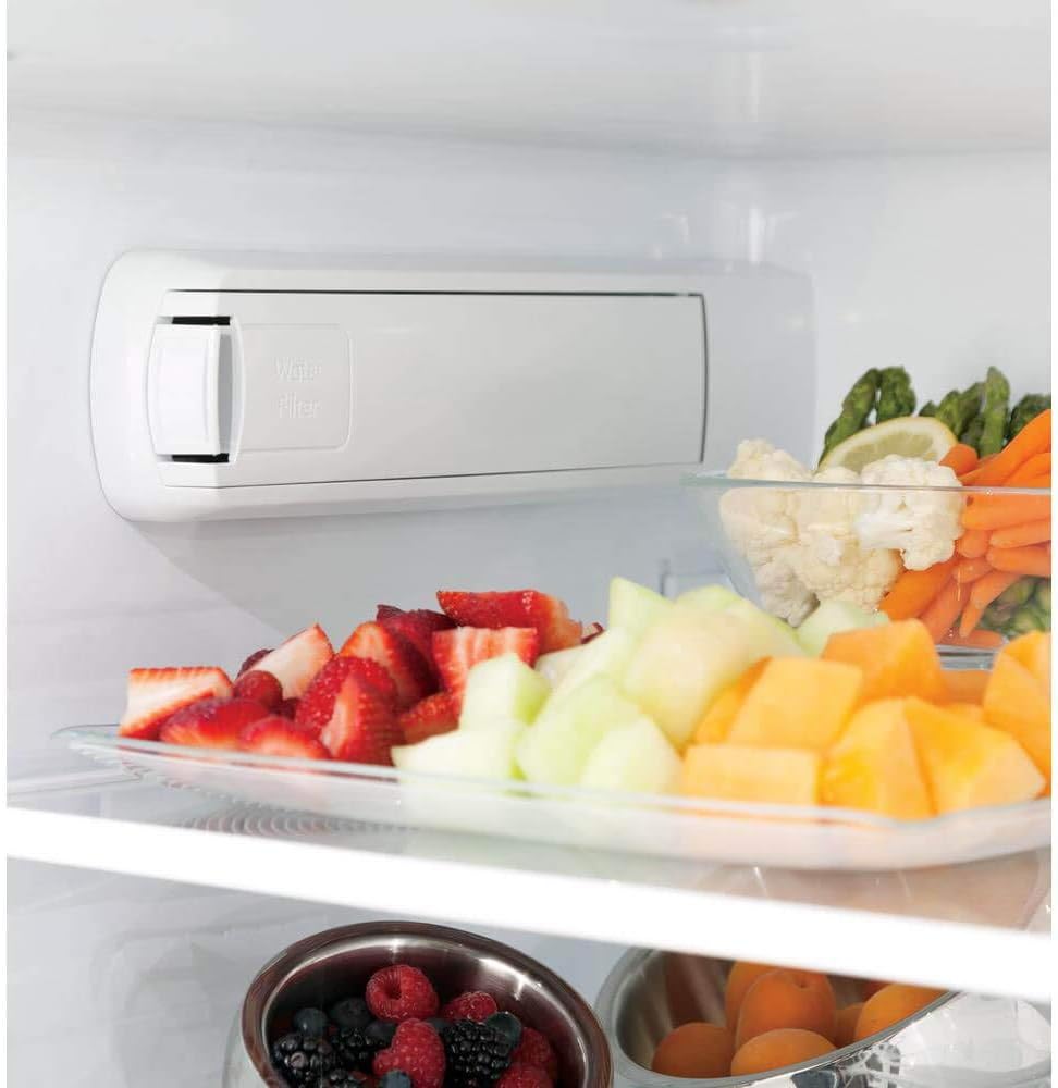 GE GNE29GYNFS 36" Freestanding French-door Refrigerator with 28.5 Cu. Ft. Capacity, TwinChill evaporators, Advanced water filtration, in Fingerprint Resistant Stainless Steel