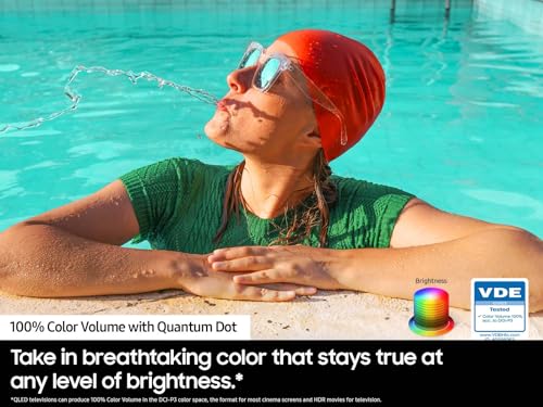 SAMSUNG Class QLED 4K Q60D Series Quantum HDR Smart TV w/Object Tracking Sound Lite, Motion Xcelerator, Slim Design, Gaming Hub, Alexa Built-in