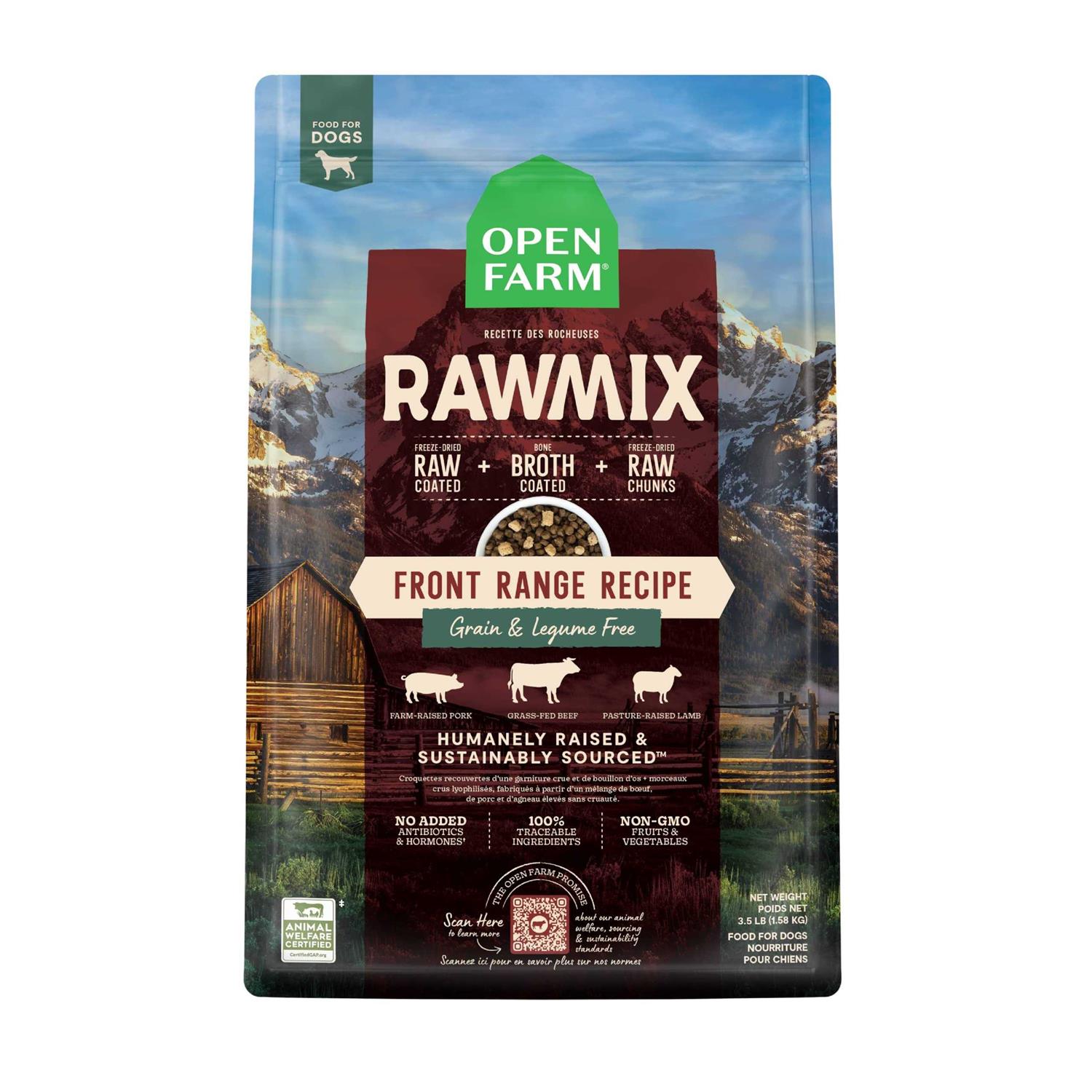 Open Farm RawMix Front Range Grain Free Dog Food - Pet Supplies online store