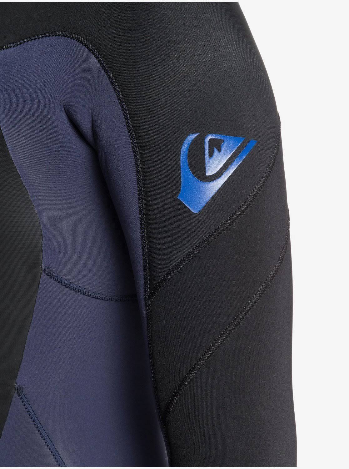 Quiksilver Syncro 4/3 Back Zip Wetsuit - Black/Silver - S